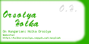 orsolya holka business card